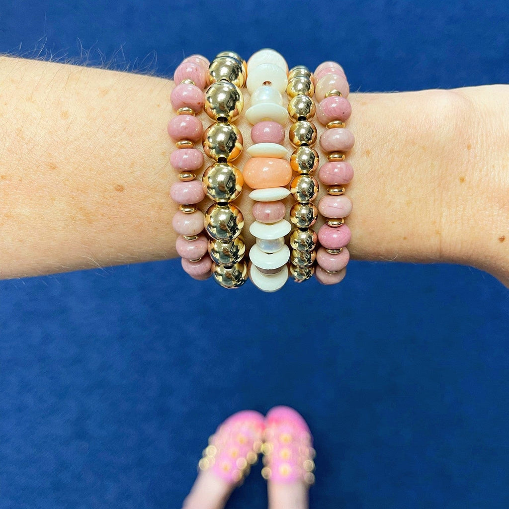 BEADazzled | Coral Mix Beaded Bracelet