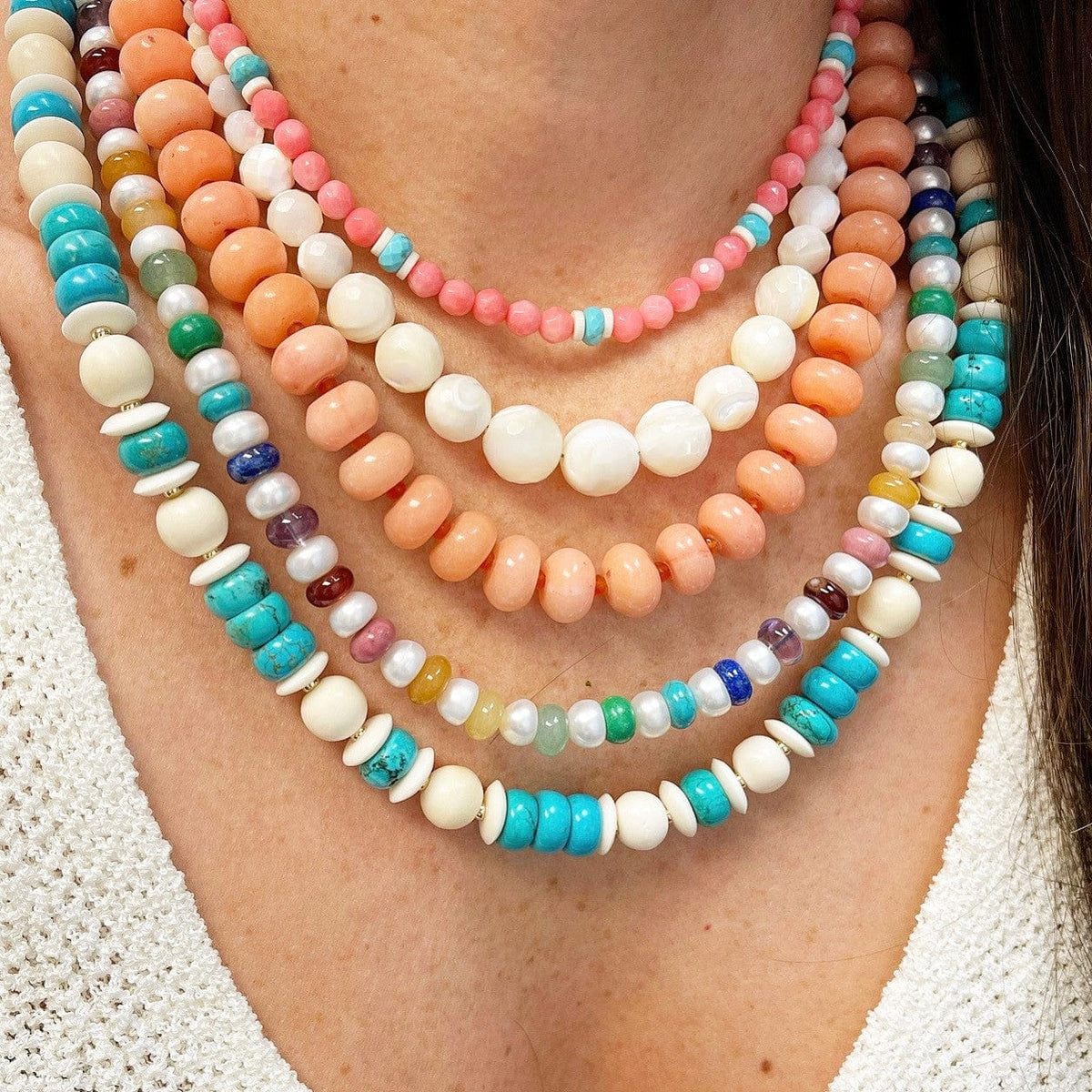 Turquoise Mixed Bead Necklace