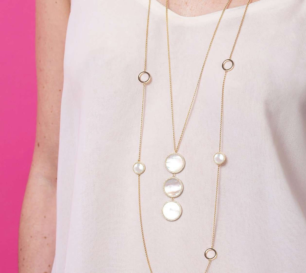 Pearly Whites | Triple Drop Necklace