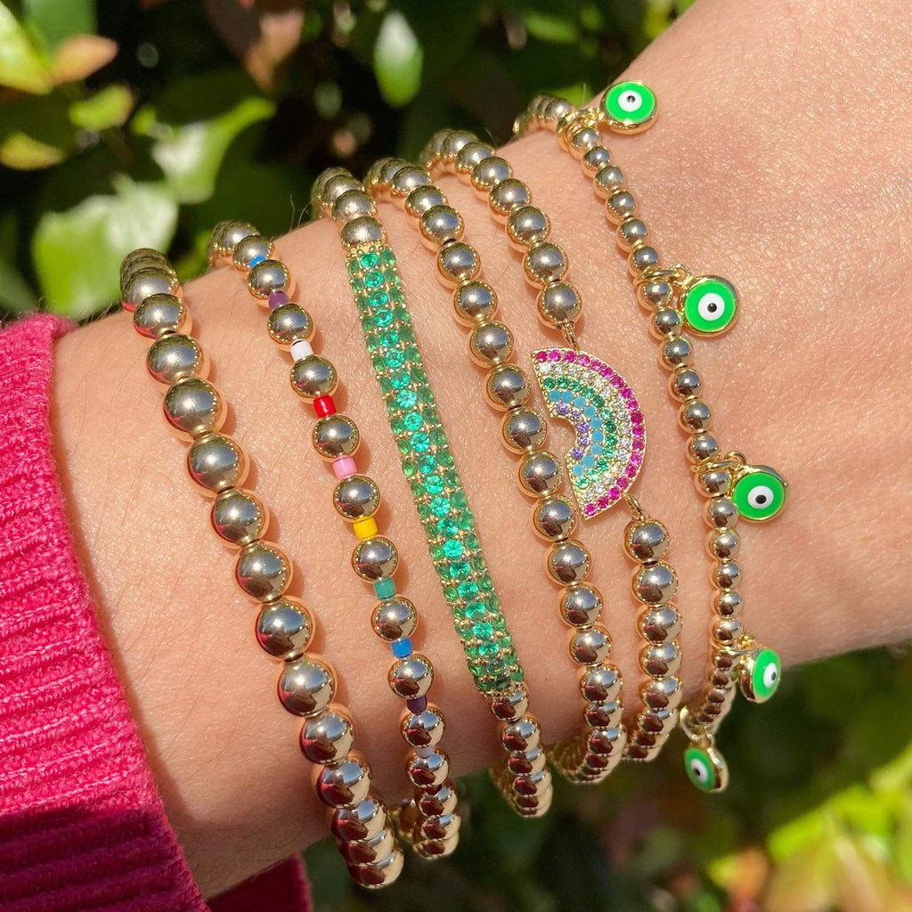 Raise the Bar | Emerald Charm Bracelet