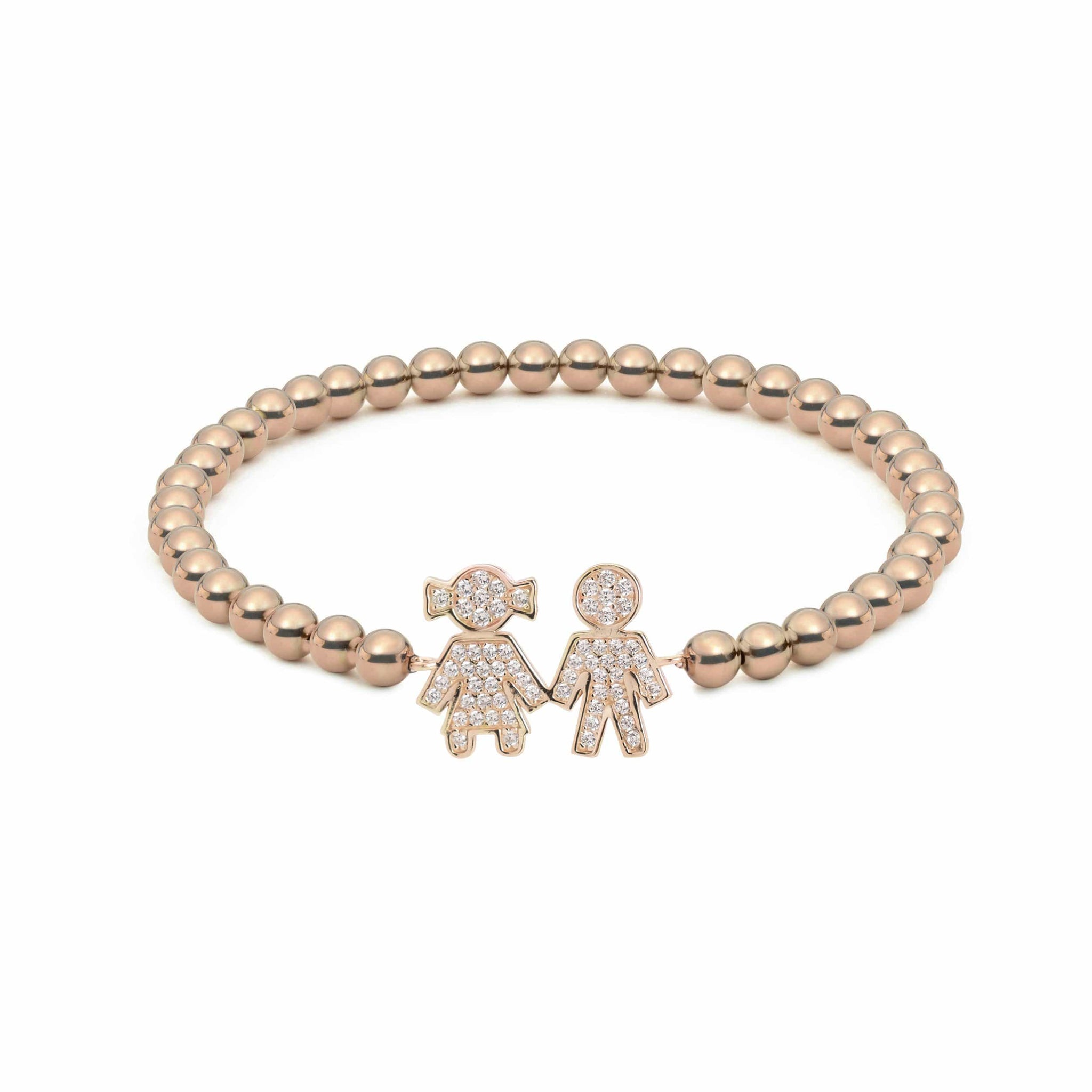3mm Tiny Blessings Beads, Baby/Children's Beaded Bracelet for Boys -  Sterling Silver