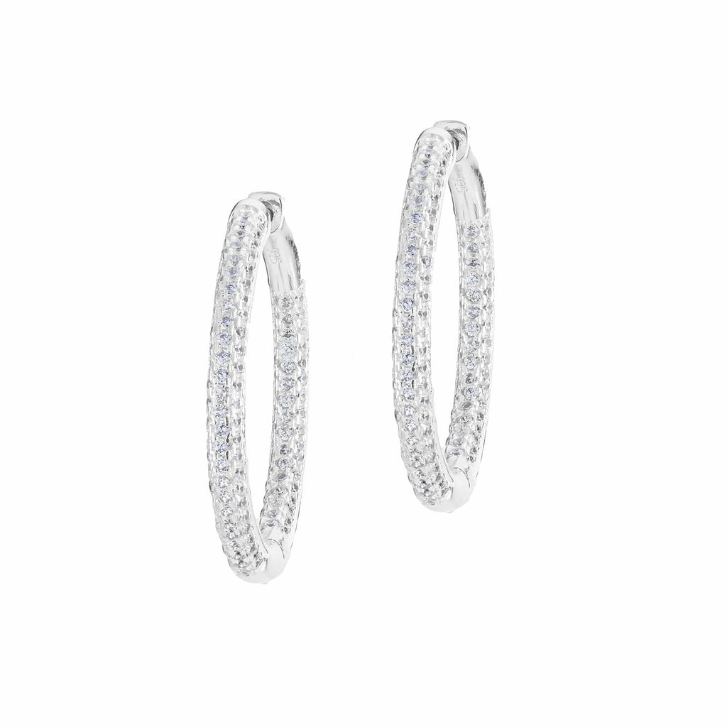 Frosted | Small Hoop Earrings by Jaimie Nicole Jewelry