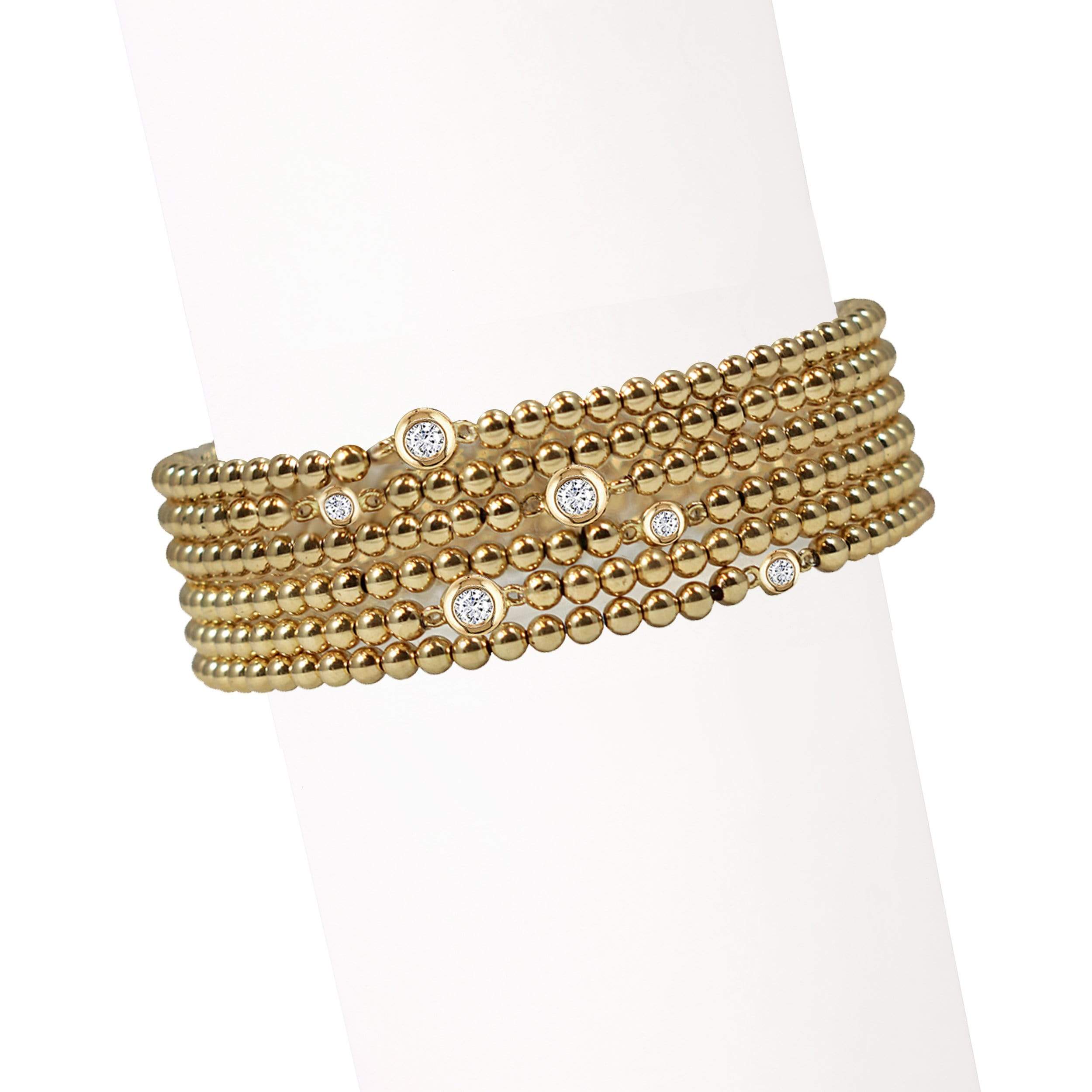 Ready, Set, Stack  Gold + Silver Bracelet Set by Jaimie Nicole Jewelry