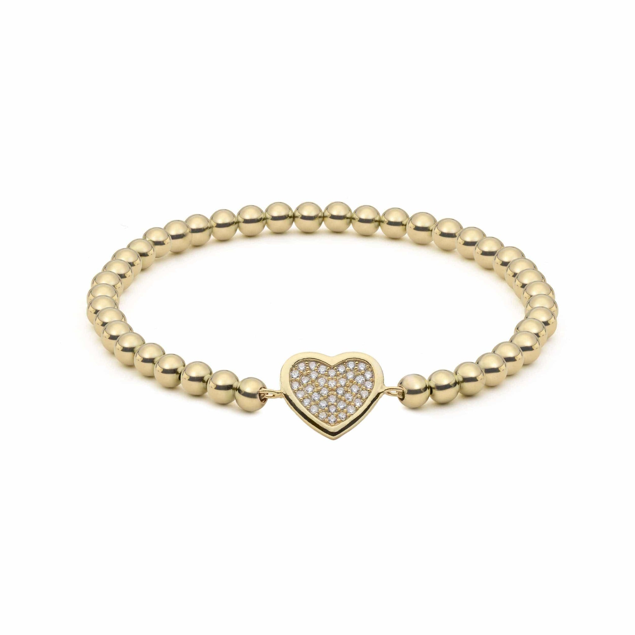 Heart of Gold  Charm Bracelet by Jaimie Nicole Jewelry