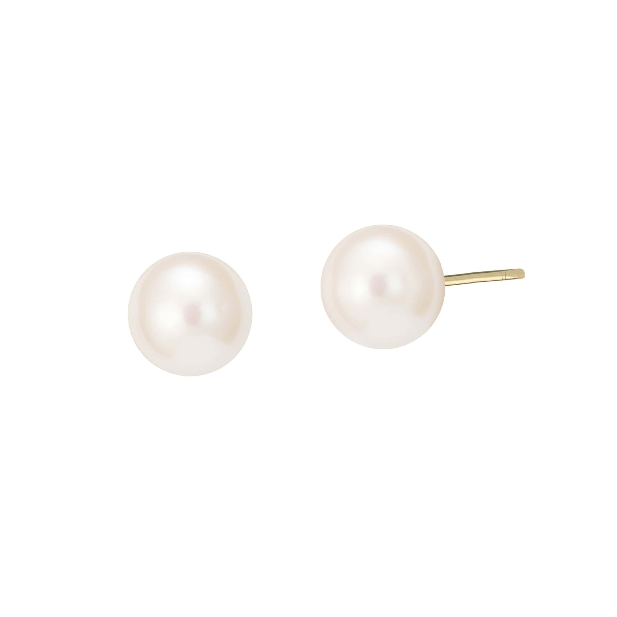 Crystal Pearl Ear Jackets | Gold plated on titanium | Earrings