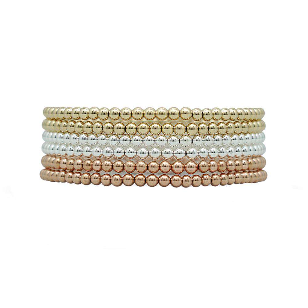 Ready, Set, Stack | Gold + Silver + Rose Gold Bracelet Set