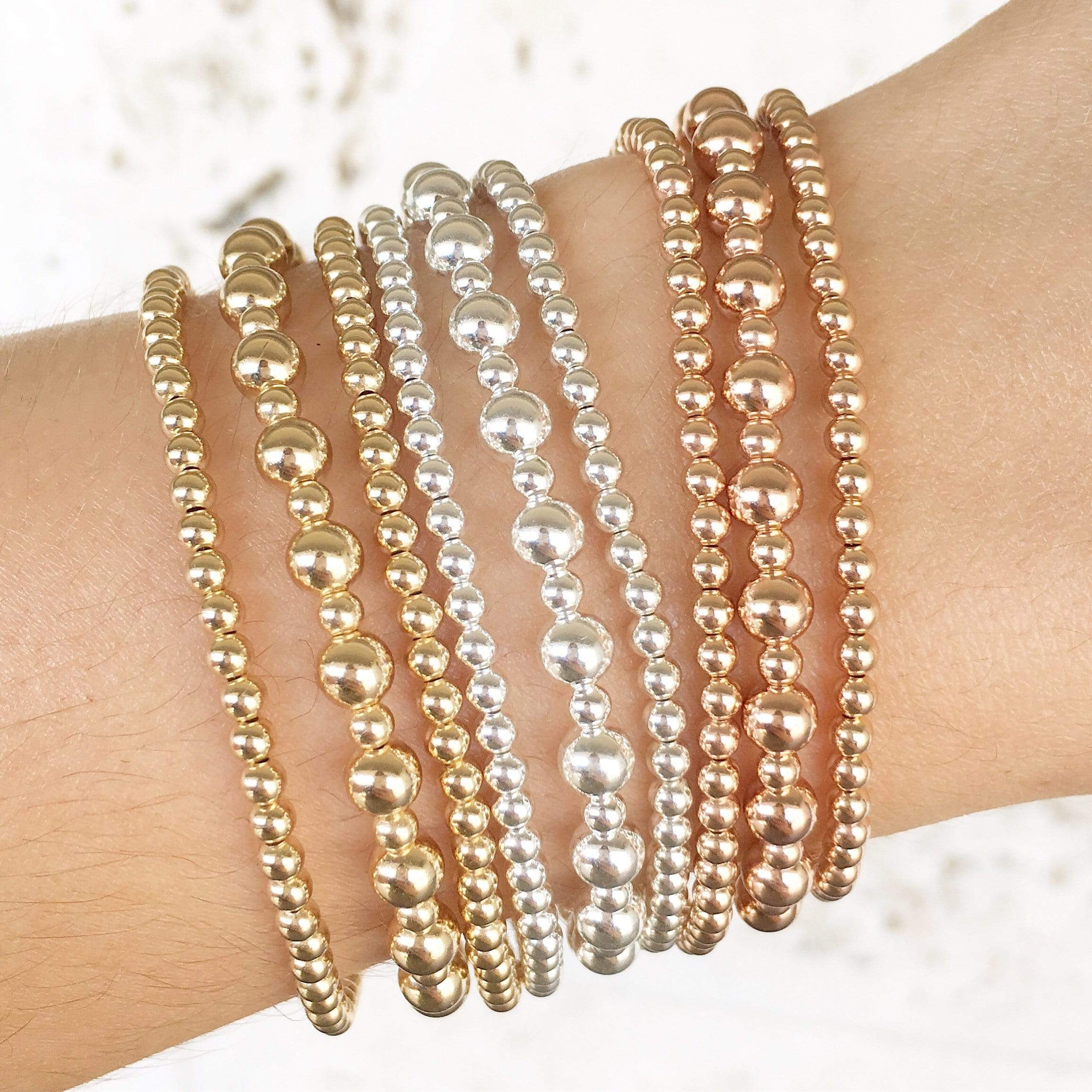 Ready, Set, Stack | Gold + Silver + Rose Gold Bracelet Set