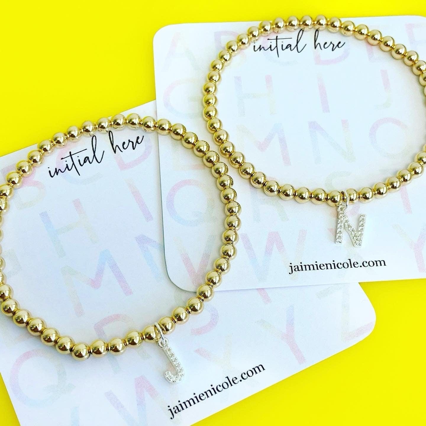 Initial Here | Single Letter Charm Bracelet
