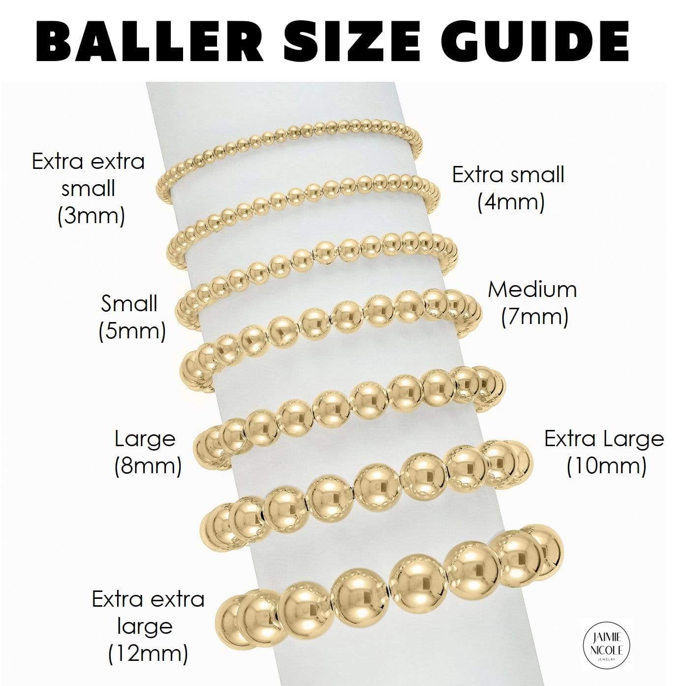 Extra Large Baller | Gold + Silver Bracelet by Jaimie Nicole Jewelry