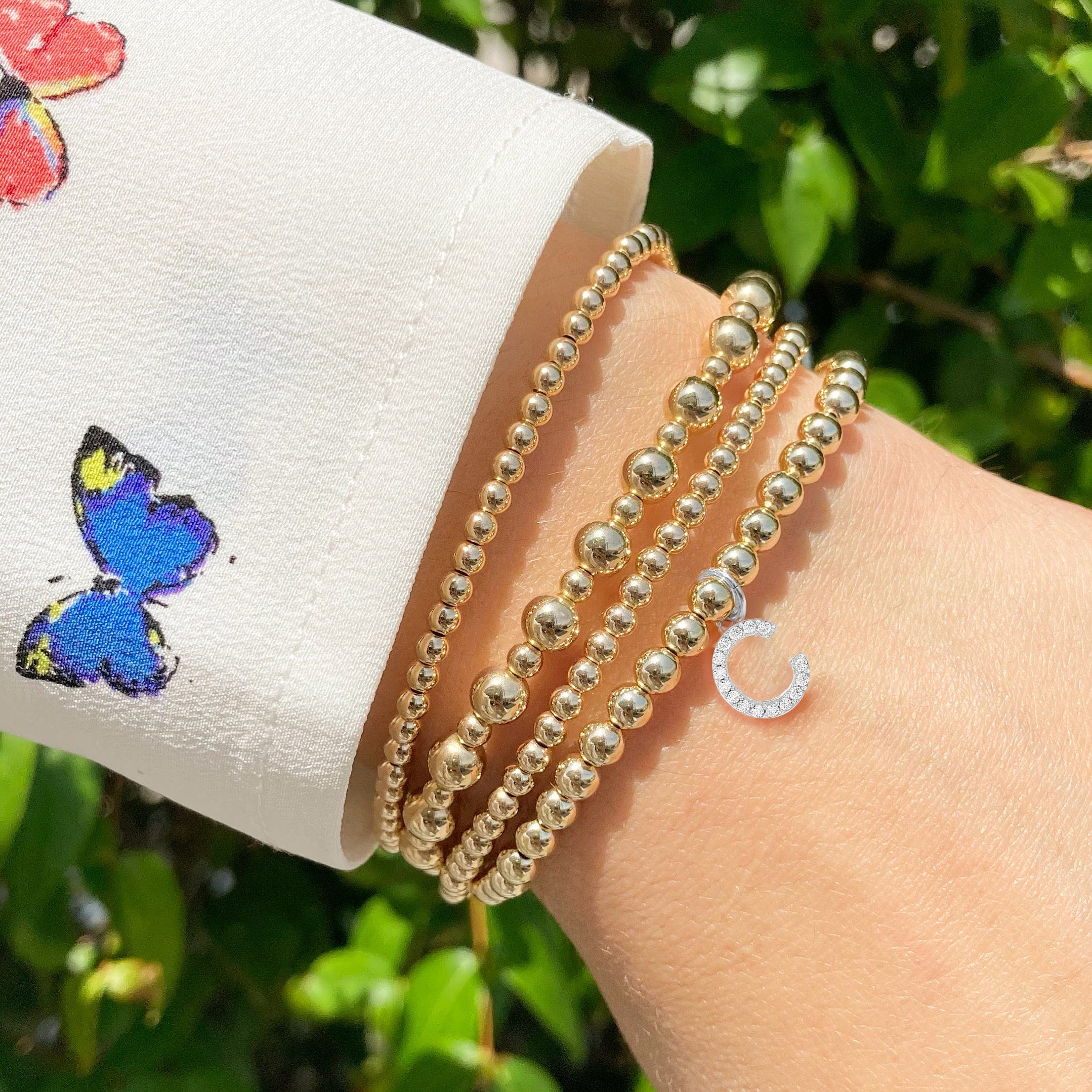 Initial Here | Single Letter Charm Bracelet