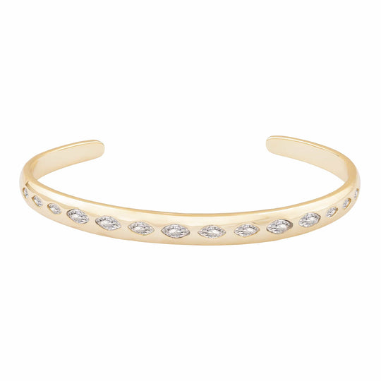 Marquise | Open Bangle Bracelet