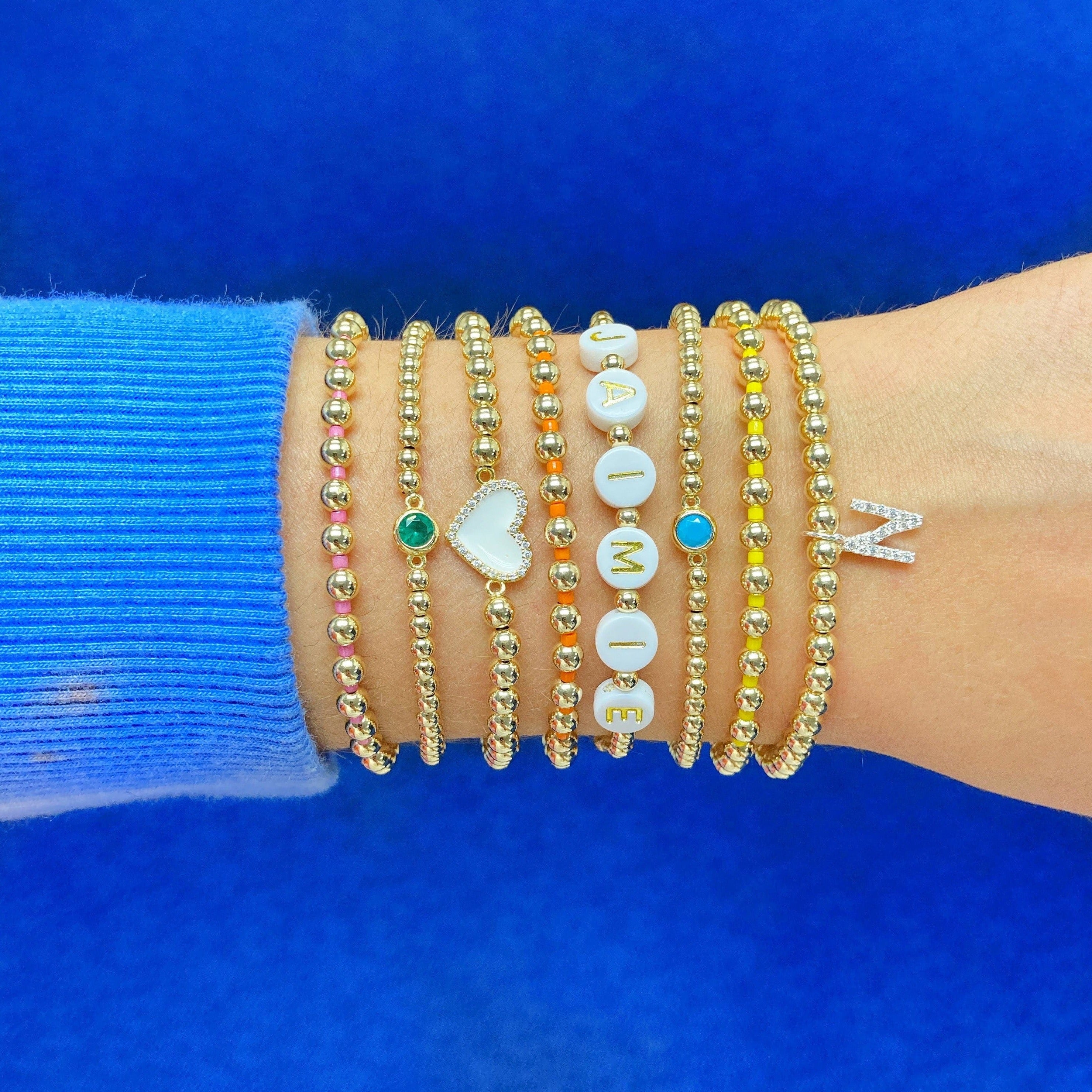 Initial Here | Single Letter Charm Bracelet