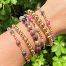 Berry | Sapphire and Gold Beaded Bracelet