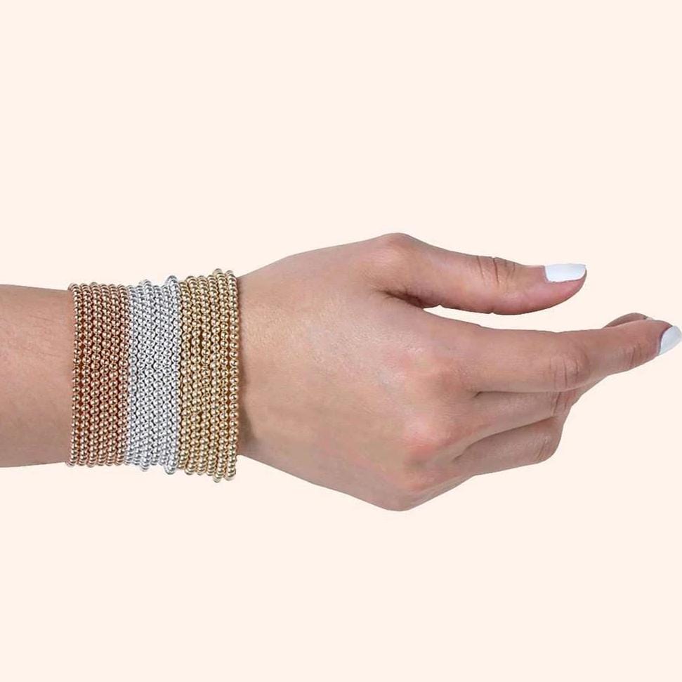 Ready, Set, Stack  Gold + Silver Bracelet Set by Jaimie Nicole