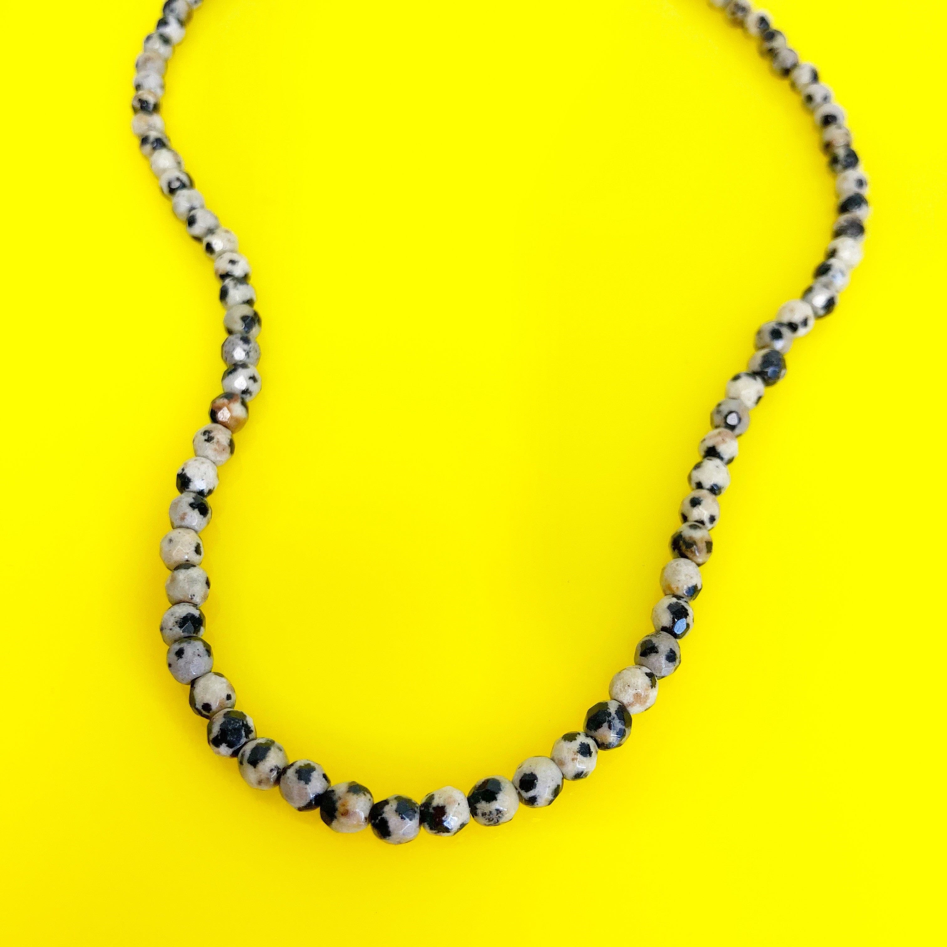 Spotted | Dalmatian Jasper Beaded Necklace